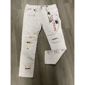 DREAMLAND WHITE “PICTURES” COLORFUL MENS PANTS SIZE 42 NEW RETAIL 108